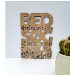 Bibelord i lyst tr - Matt. 7,7