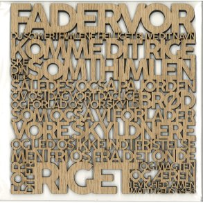 Bibelord i lyst tr - Matthus 6:9-13 Fadervor