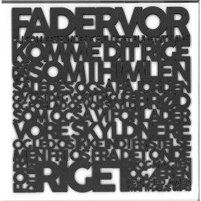 Bibelord i sort tr - Matthus 6:9-13