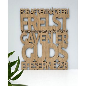 Bibelord i lyst tr - Ef. 2,8