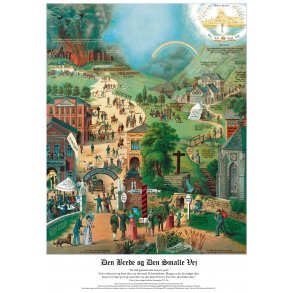 Plakat i A2-format: Den brede og Den Smalle Vej