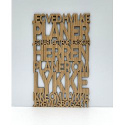 Bibelord i lyst tr - Jer. 29,11