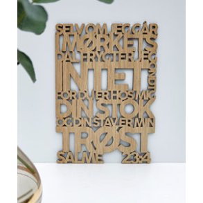 Bibelord i lyst tr - Salme 23,4