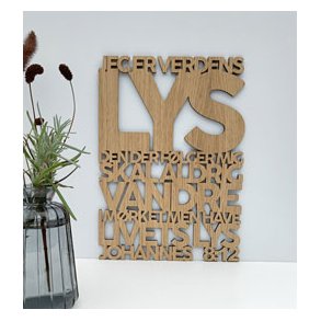 Bibelord i lyst tr� - Joh. 8,12