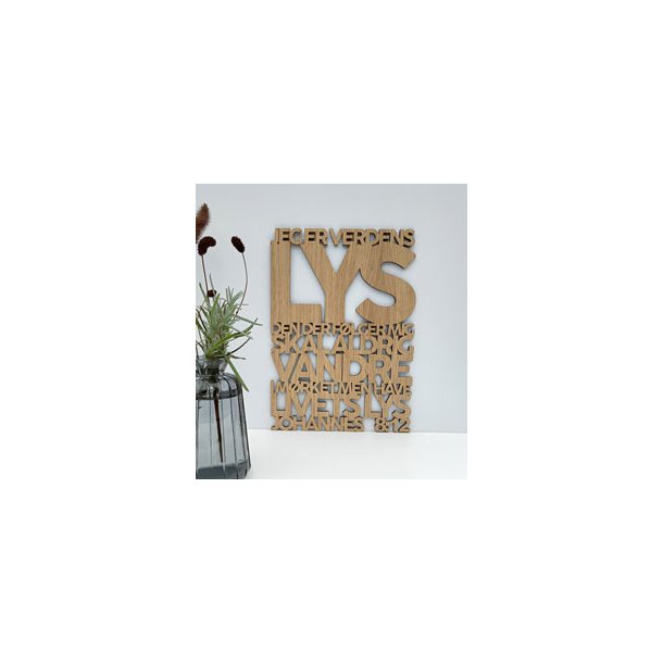 Bibelord i lyst tr� - Joh. 8,12